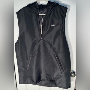Men’s Jiberish Denver Co Pullover 1/2 Zip Pullover Vest Size XL Black Hoodie NWT